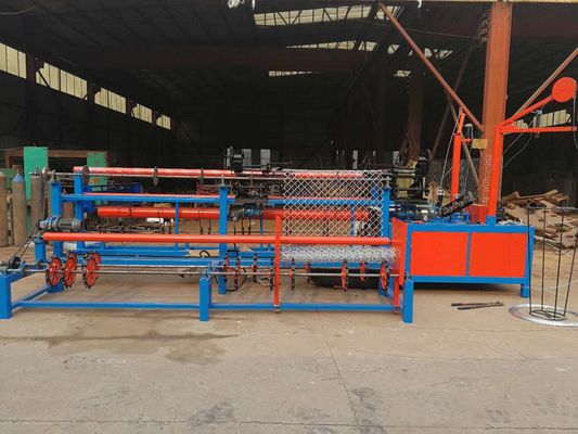 CE ISO Servo Motor 4000mm Chain Link Weaving Machine