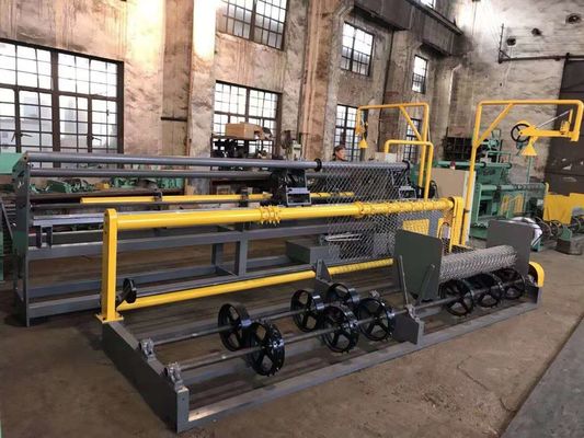 Mesh Width 3m Hole Size 50mm Double Wire 380v Chain Link Manufacturing Machine